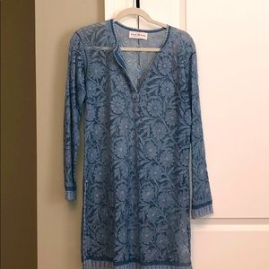 Ann More Embroidered Swim Coverup Dress